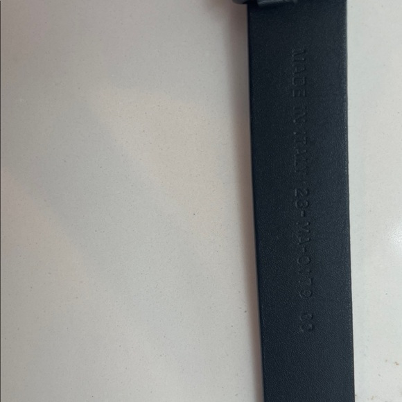 Dior Black Belt with Gold Buckle - Picture 3 of 6